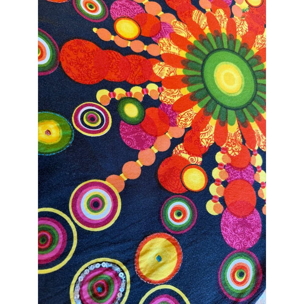 Desigual Y2K Boho Multicolor Geometric Printed Sleeveless A-Line Mini Dress XS - Picture 16 of 16